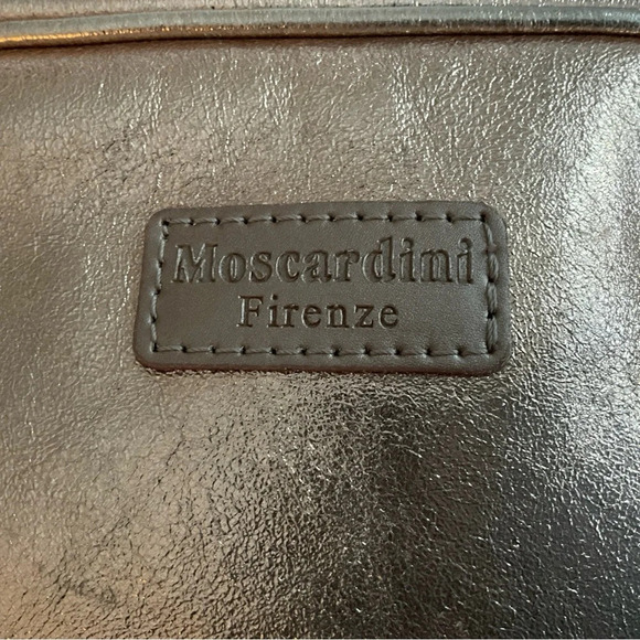 Moscardini Firenze Bag Rose Metallic Small Crossbody Leather Tassel 7”x5”x2.5” - Picture 3 of 10